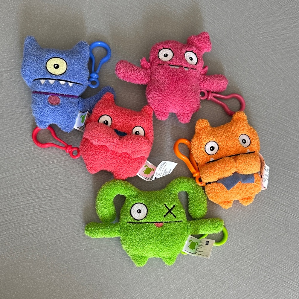 Ugly Dolls Plush Keychains